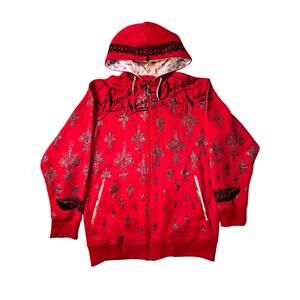 Vintage Y2K G-Unit Rapper Affliction Style Zip Up Mens Size MEDIUM